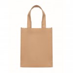 Bolsa pequeña de RPET de varios colores con fuelle inferior 80 g/m2 color marfil segunda vista