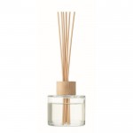 Difusor con 6 varillas en tarro de cristal aroma a vainilla color transparente