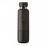 Botella isotérmica con asa y vaso en parte inferior 500ml color negro octava vista