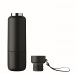Botella isotérmica con asa y vaso en parte inferior 500ml color negro novena vista