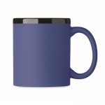 Taza de cerámica con revestimiento de tacto suave de colores 300ml color azul real segunda vista