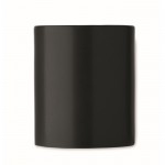 Taza de cerámica con original asa recta de madera 320ml color negro quinta vista
