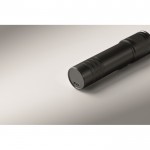 Linterna de aluminio reciclado extensible con 3 ajustes de luz y zoom color negro vista fotografía quinta vista