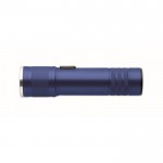 Linterna de aluminio reciclado extensible con 3 ajustes de luz y zoom color azul octava vista