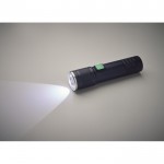 Linterna de aluminio reciclado extensible con 3 ajustes de luz y zoom color azul marino vista fotografía sexta vista