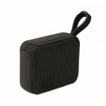 Pequeño altavoz inalámbrico con asa a juego para transporte color negro