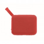 Pequeño altavoz inalámbrico con asa a juego para transporte color rojo novena vista
