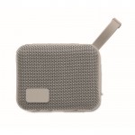 Pequeño altavoz inalámbrico con asa a juego para transporte color gris octava vista