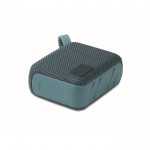 Pequeño altavoz inalámbrico con asa a juego para transporte color negro mate segunda vista