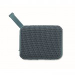 Pequeño altavoz inalámbrico con asa a juego para transporte color negro mate novena vista