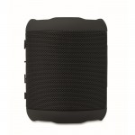 Pequeño altavoz inalámbrico de tejido RPET de 3hs de reproducción color negro sexta vista