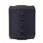 Pequeño altavoz inalámbrico de tejido RPET de 3hs de reproducción color azul quinta vista