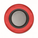Pequeño altavoz inalámbrico de tejido RPET de 3hs de reproducción color rojo octava vista