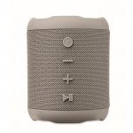Pequeño altavoz inalámbrico de tejido RPET de 3hs de reproducción color gris quinta vista
