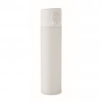 Botella antifugas de acero inoxidable con apertura a presión 300ml color blanco