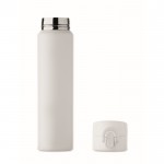 Botella antifugas de acero inoxidable con apertura a presión 300ml color blanco sexta vista