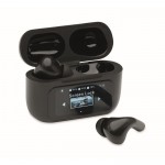 Auriculares inalámbricos con estuche de pantalla táctil color negro segunda vista