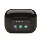 Auriculares inalámbricos con estuche de pantalla táctil color negro octava vista