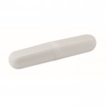 Set de 3 cubiertos reutilizables y sostenibles en estuche a juego color blanco quinta vista
