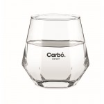 Vaso corto de forma geométrica especial para licores 300ml color transparente vista principal