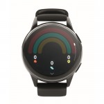 Smartwatch inalámbrico a prueba de agua con correa de silicona color negro decima vista