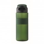 Botella de RPET con tapa abatible y pajita incluida 500ml color verde oscuro