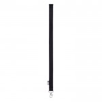 Lanyard de RPET con mosquetón metálico y cierre de seguridad 20mm color negro