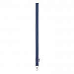 Lanyard de RPET con mosquetón metálico y cierre de seguridad 20mm color azul