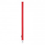 Lanyard de RPET con mosquetón metálico y cierre de seguridad 20mm color rojo
