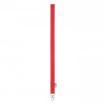 Lanyard de RPET con mosquetón metálico y cierre de seguridad 20mm color rojo