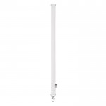 Lanyard de RPET con mosquetón metálico y cierre de seguridad 20mm color blanco