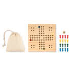 Juego para viajes de madera  color madera segunda vista