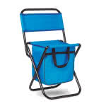 Silla plegable exterior con nevera color azul real