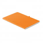 Libretas personalizadas con marcapáginas color naranja