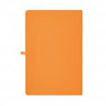 Libretas personalizadas con marcapáginas color naranja tercera vista