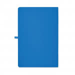 Libretas personalizadas con marcapáginas color azul real tercera vista
