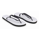 Chanclas sublimadas para playa color negro