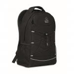 Mochilas RPET personalizadas color negro con logo