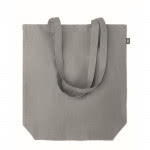Bolsa para compras personalizada cáñamo color gris segunda vista