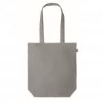 Bolsa para compras personalizada cáñamo color gris tercera vista