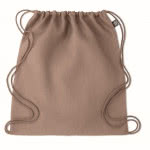 Mochila de cuerdas de cáñamo 200 g/m2 color marrón