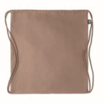 Mochila de cuerdas de cáñamo 200 g/m2 color marrón segunda vista