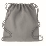 Mochila de cuerdas de cáñamo 200 g/m2 color gris