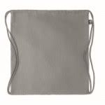Mochila de cuerdas de cáñamo 200 g/m2 color gris segunda vista