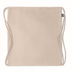 Mochila de cuerdas de cáñamo 200 g/m2 color beige segunda vista