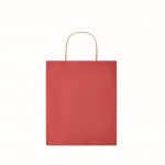 Bolsa de papel pequeña personalizada  color rojo tercera vista