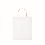 Bolsa de papel pequeña personalizada  color blanco tercera vista
