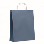Bolsas de papel personalizadas grandes color azul
