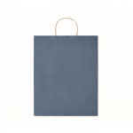 Bolsas de papel personalizadas grandes color azul segunda vista