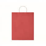 Bolsas de papel personalizadas grandes color rojo segunda vista